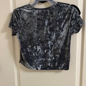 Velvet crop tee